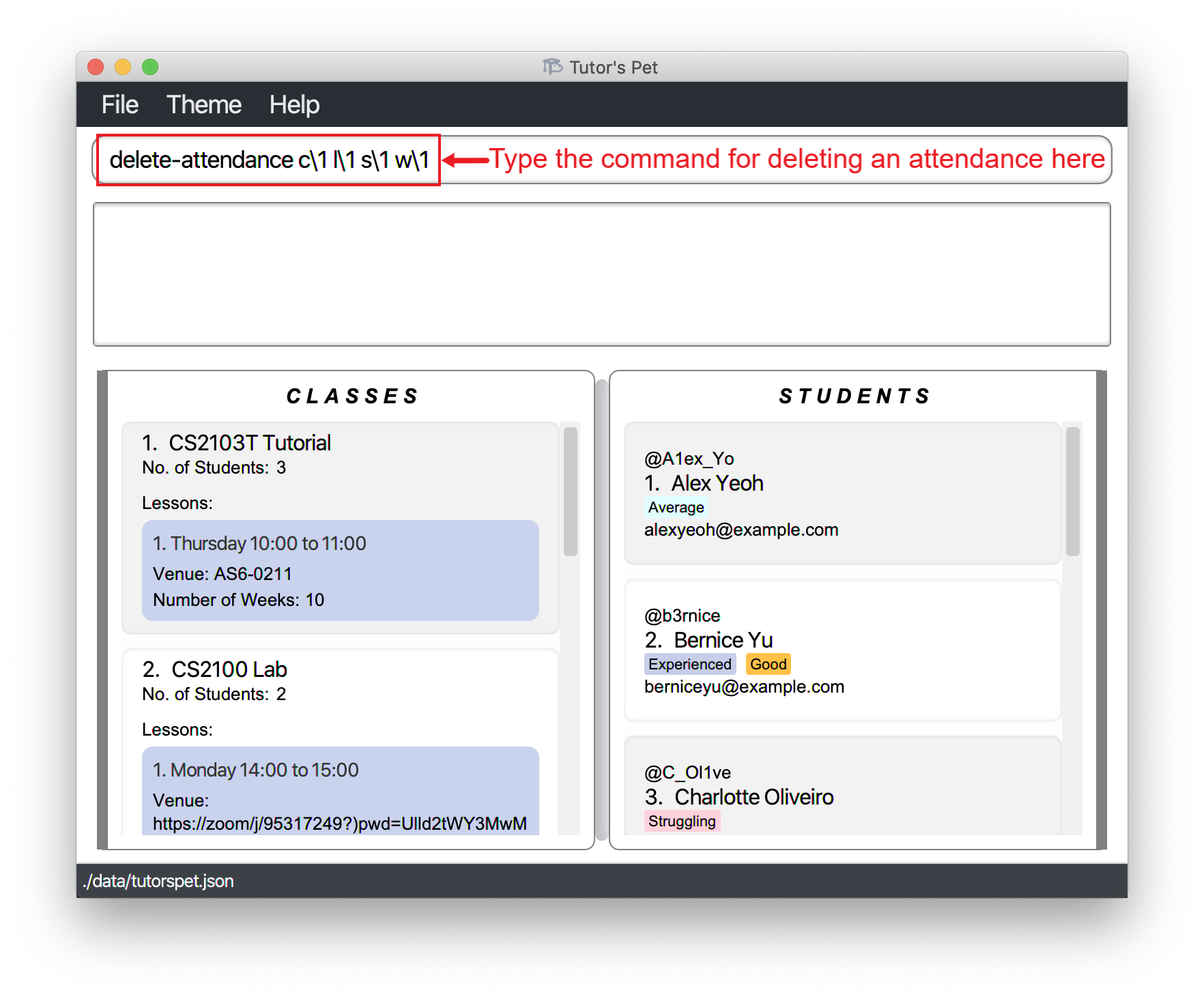 Delete attendance before